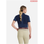 Polo manches courtes Femme Horse Pilot Aeromesh Bleu marine