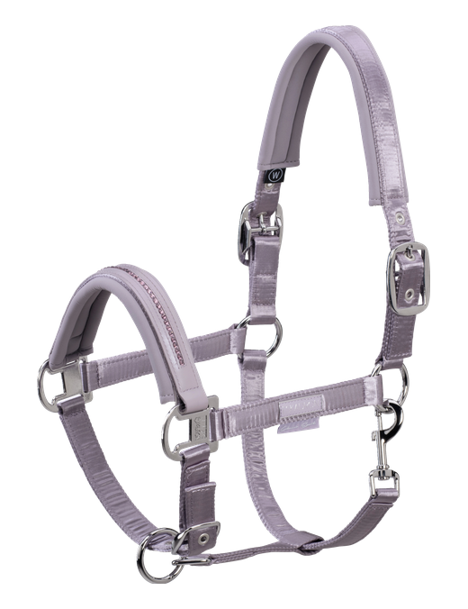 Eskadron - Licols - Licol Double Pin Satin Crystal Classic 2022 Silk Purple avec longe