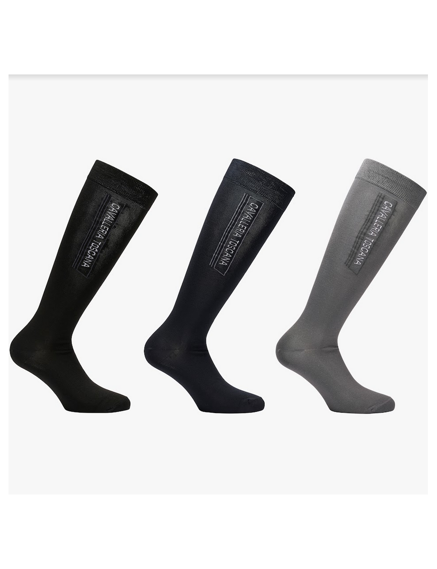 Cavalleria Toscana Coffret de 3 Paires de chaussettes logotés Cavalleria Toscana Coffret de 3 Paires de chaussettes logotés