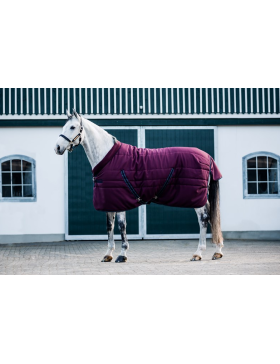 Couverture de box 200g Rambo Cosy Stable Bordeaux - Horseware