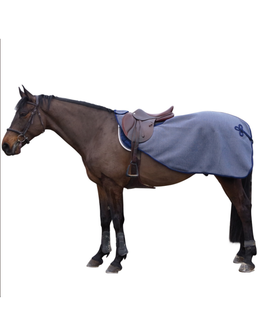 Couvre-reins Polaire Marine avec Brandebourg — Canter