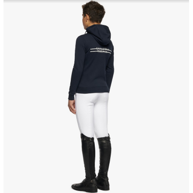 Cavalleria Toscana - Enfants - Sweatshirt zippé unisexe FEO010 Marine