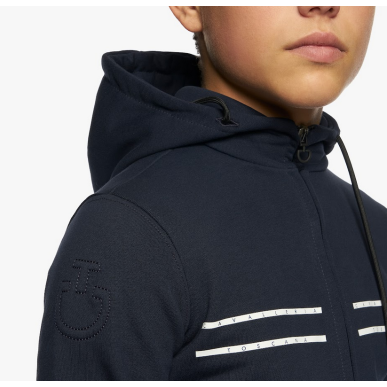 Cavalleria Toscana - Enfants - Sweatshirt zippé unisexe FEO010 Marine