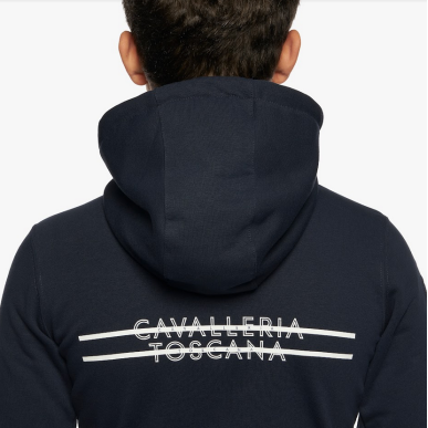 Cavalleria Toscana - Enfants - Sweatshirt zippé unisexe FEO010 Marine