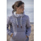 Sweat à capuche enfant Pénélope Océane gris/ marine Sweat à capuche enfant Pénélope Océane gris/ marine
