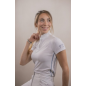 Polo de compétition manches courtes Pénélope Moon blanc Polo de compétition manches courtes Pénélope Moon blanc