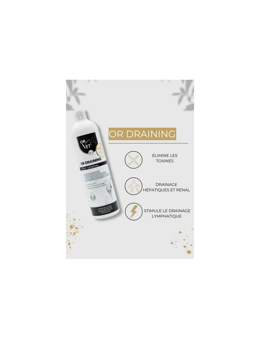Or Vet-Compléments-Or Drainning 500ML Or Vet-Compléments-Or Drainning 500ML