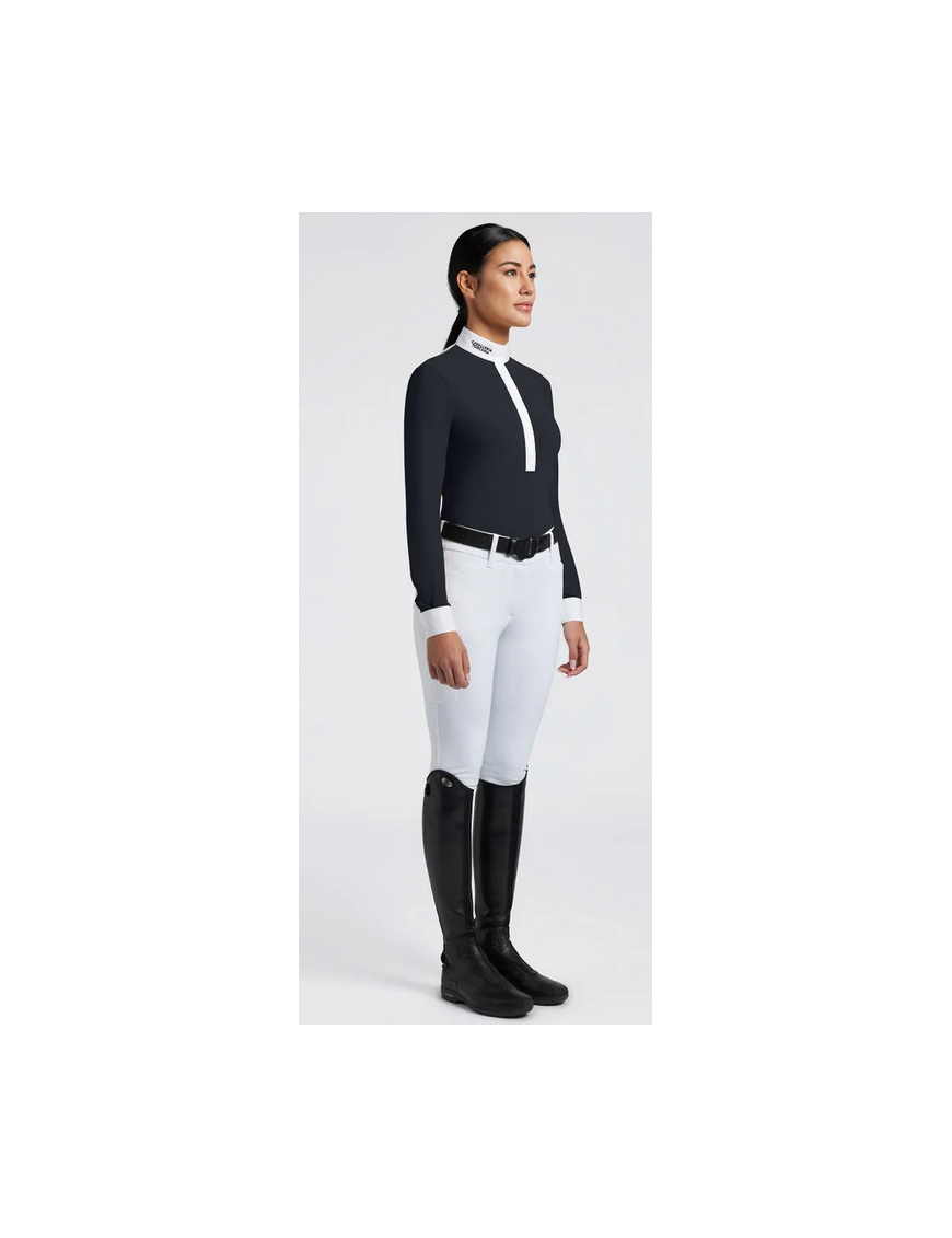 Chemise de concours pour femme Cavalleria Toscana Navy Chemise de concours pour femme Cavalleria Toscana Navy