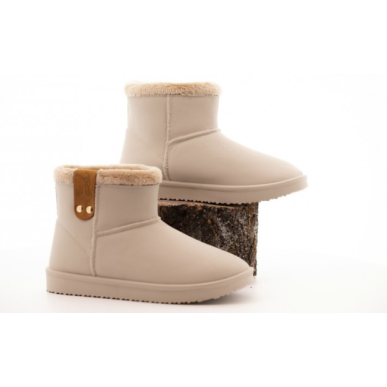 Pénélope Leprevost - Chaussant - Boots fourées en PVC Gris Glacier 