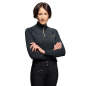 Polo technique respirant pour femme Flags and cup ISORTEQ Noir