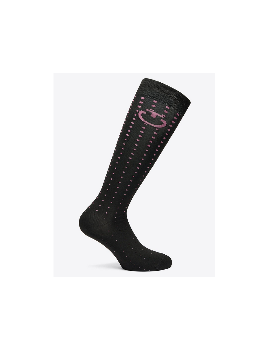 Chaussettes Cavalleria Toscana Lot de 1 Paire noir à poids roses Chaussettes Cavalleria Toscana Lot de 1 Paire noir à poids roses