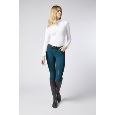 Vestrum-Pantalon-Pantalon Lazise Tissu TK avec grip genoux bleu petrol