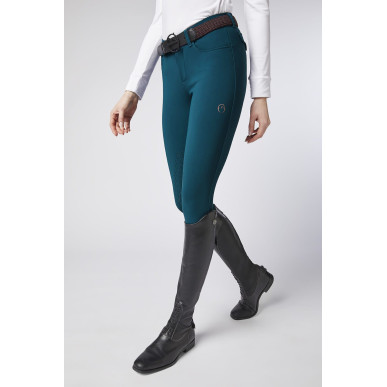 Vestrum-Pantalon-Pantalon Lazise Tissu TK avec grip genoux bleu petrol