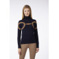 Vestrum Pull col roulé Essen bleu marine et café