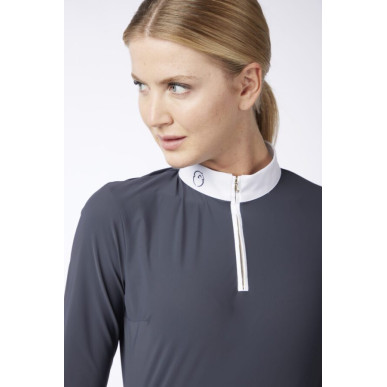Vestrum-Polo et Chemise-Chemise de compétition à manches longues Mahon gris baleine