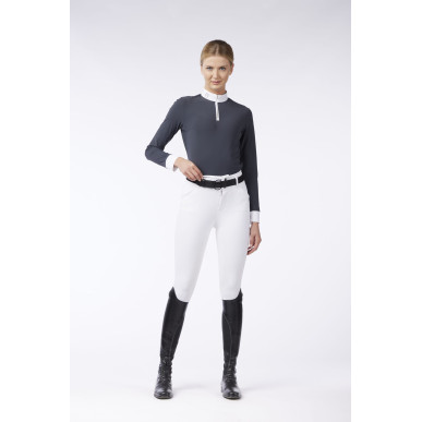 Vestrum-Polo et Chemise-Chemise de compétition à manches longues Mahon gris baleine