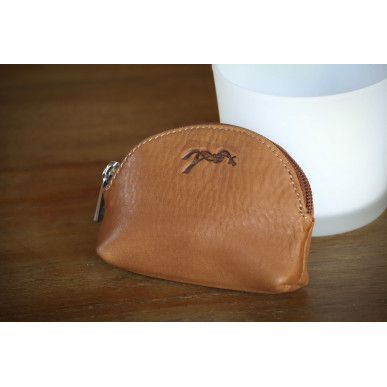 Penelope Leprevost - Maroquinerie - Porte-monnaie cognac