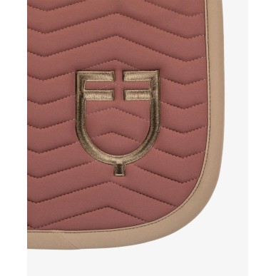 Tapis de selle CSO Equestro Wave Quilting Marron