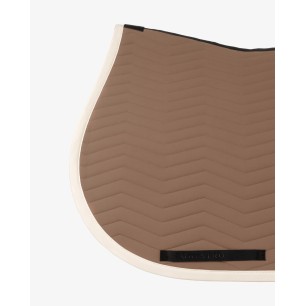 Tapis de selle CSO Equestro Wave Quilting Noix/blanc
