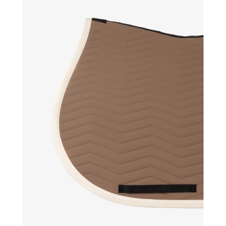 Tapis de selle CSO Equestro Wave Quilting Noix/blanc