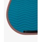 Tapis de selle CSO Equestro Wave Quilting bleu corail/marron Tapis de selle CSO Equestro Wave Quilting bleu corail/marron