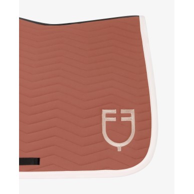 Tapis de selle cso Equestro Wave Quilting Séquoia/Blanc