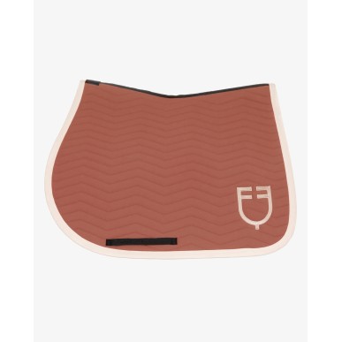Tapis de selle cso Equestro Wave Quilting Séquoia/Blanc