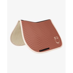 Tapis de selle cso Equestro Wave Quilting Séquoia/Blanc