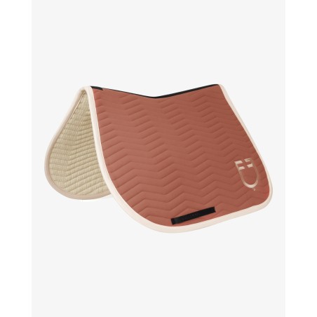 Tapis de selle cso Equestro Wave Quilting Séquoia/Blanc