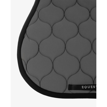 Tapis de selle CSO Equestro avec matelassage en forme d'oignon Asphalt
