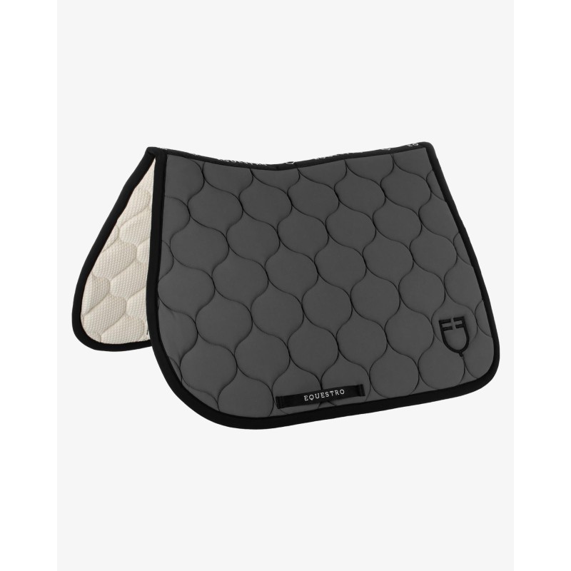 Tapis de selle CSO Equestro avec matelassage en forme d'oignon Asphalt Tapis de selle CSO Equestro avec matelassage en forme d'oignon Asphalt