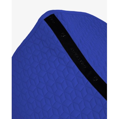 Tapis de selle saut Equestro matelassé en cube Bleu sodalite
