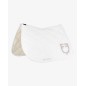 Tapis de selle CSO Equestro blanc avec logo en strass Tapis de selle CSO Equestro blanc avec logo en strass