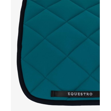 Tapis de selle de dressage Equestro en tissu technique Petrol