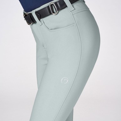 Vestrum Pantalon Lazise avec grip genoux bleu vert givré