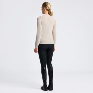 Pull à col rond en laine pour femme Cavalleria Toscana crew neck