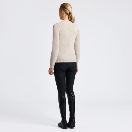 Pull à col rond en laine pour femme Cavalleria Toscana crew neck