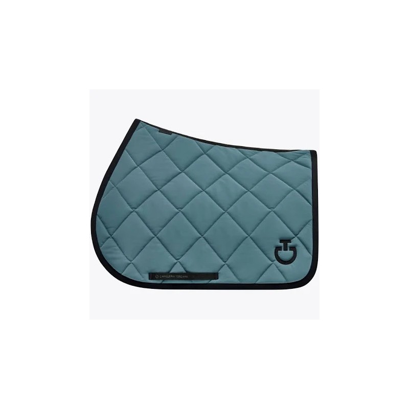 Tapis Cavalleria Toscana CSO diamond quilted jersey jumping Vert Foret -- Tapis Cavalleria Toscana CSO diamond quilted jersey jumping Vert Foret --