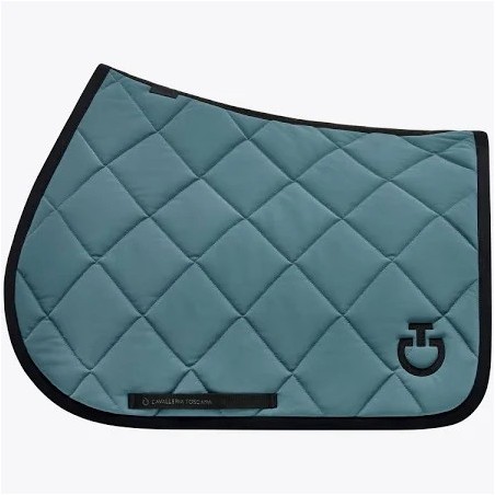 Tapis Cavalleria Toscana CSO vert foret - diamond quilted jersey jumping