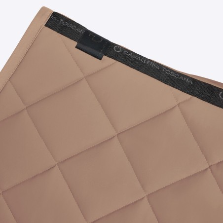 Tapis Cavalleria Toscana CSO diamond quilted jersey jumping noisette