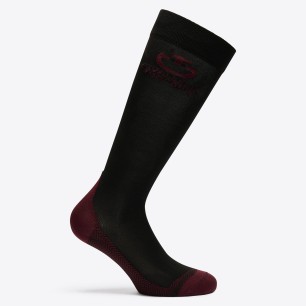 Chaussettes Cavalleria Toscana Lot de 1 Paire Noir bordeaux