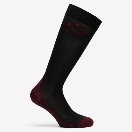 Chaussettes Cavalleria Toscana Lot de 1 Paire Noir bordeaux