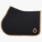 Tapis Cavalleria Toscana CSO circular quilted jersey jumping noir moca Tapis Cavalleria Toscana CSO circular quilted jersey jumping noir moca
