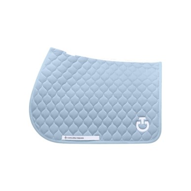 Tapis Cavalleria Toscana  CSO bleu ciel - circular quilted jersey jumping