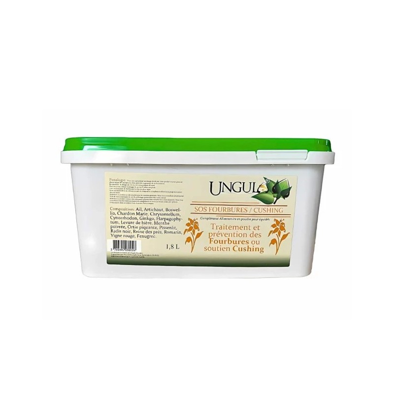 Complément alimentaire SOS Fourbures/ Cushing Ungula 1.2kg Complément alimentaire SOS Fourbures/ Cushing Ungula 1.2kg