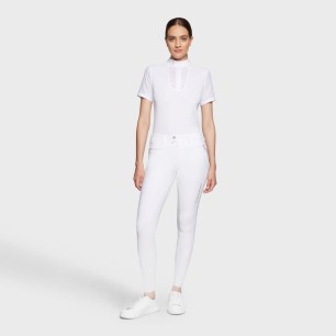 Pantalon Samshield Adèle V2 knee grip blanc