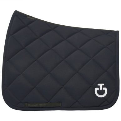 Tapis Cavalleria Toscana Dressage marine  - diamond quilted jersey