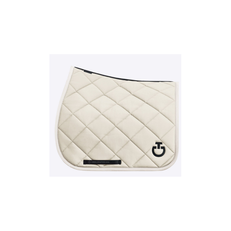 Tapis Cavalleria Toscana dressage diamond quilted jersey crème Tapis Cavalleria Toscana dressage diamond quilted jersey crème