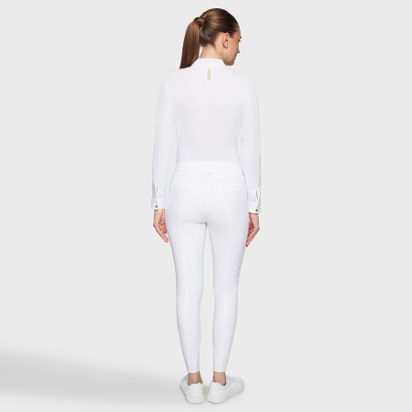 Pantalon Samshield Omega Knee Grip - blanc