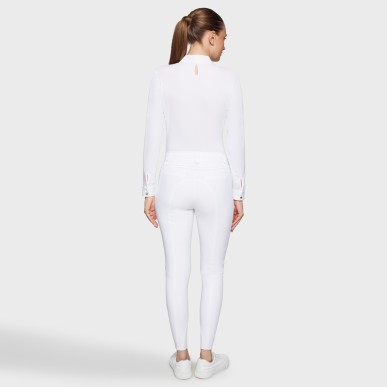 Pantalon Samshield Omega Knee Grip - blanc